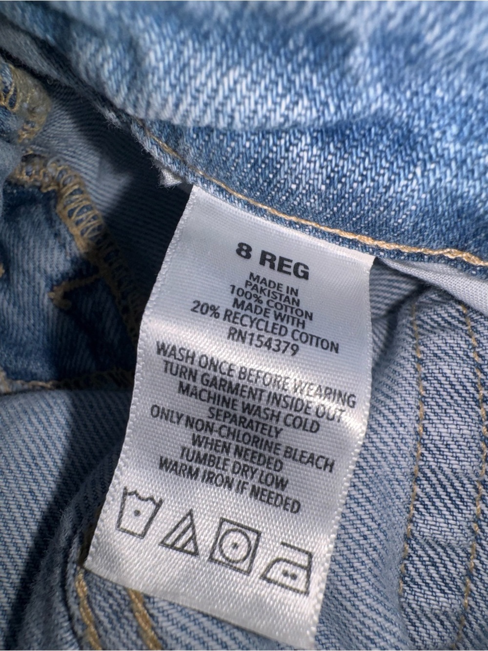 Aeropostale Baggy Light Blue Distressed Wide-Leg Jeans - Picture 6 of 8